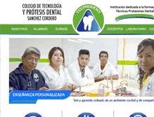 Tablet Screenshot of colegioprotesisdental.com